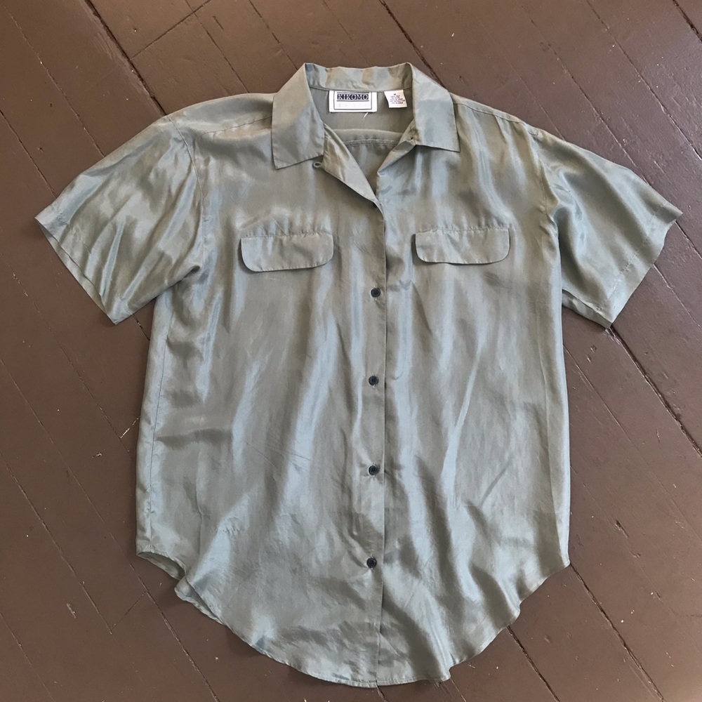 Epic 90s oversized silk top